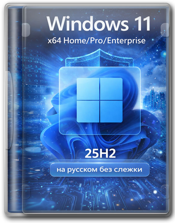 Windows 11 x64 Home/Pro/Enterprise 25H2 на русском без слежки